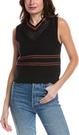 Re/Done Re/Done Crochet Mesh Vest