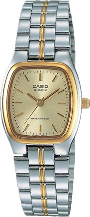 Casio Womens Gold Dial Two-Tone Stainless Steel Watch - Casio LTP-1169G-9A