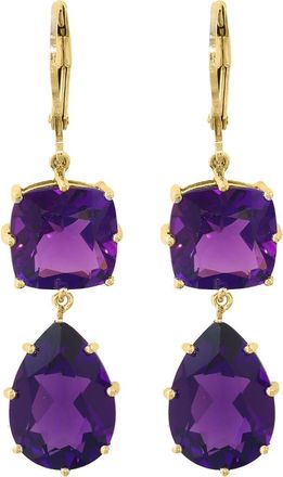 Effy Amethyst Double Drop Earrings in Purple at Nordstrom Rack