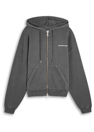 Mki Miyuki Zoku Uniform Logo Hooded Cotton-blend Sweatshirt - Black - XL