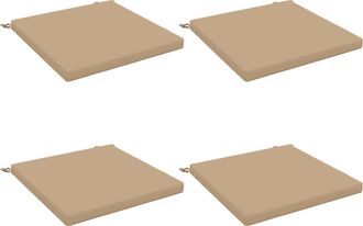 vidaXL Cojines De Asiento De 4 Piezas Soest 4 Uds. 100% Poli&eacute;ster Vidaxl
