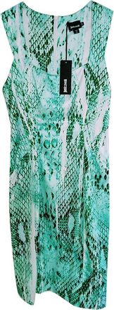 Just Cavalli Snake Print Green Dress Size S