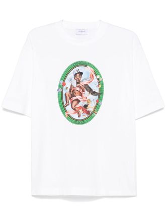 Off-white Fresco ovalen T-shirt - Wit