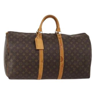 Louis Vuitton Pre-owned Vintage Boston Bag - Dames - Pre-owned - Bruin - Maat: ONE Size Leer
