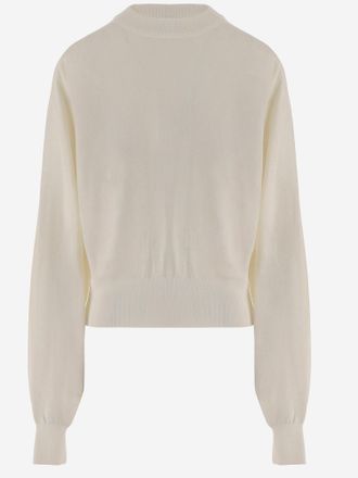 Jacquemus Merino Wool Sweater With Logo Embroidery