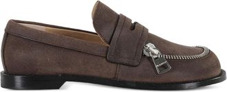 J.W.Anderson Mocassini con zip - Marrone
