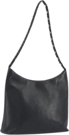 Ferragamo Pre-owned Shoulder Bag - Dames - Vintage Schoudertas - Zwart - ONE Size - Leer - Vintage