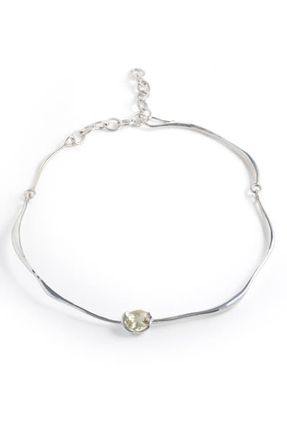 Faris Grand Semiprecious Stone Collar Necklace in Sterling Silver at Nordstrom