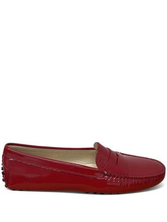 Tod's leather penny loafers - women - Calf Leather/Calf Leather/Calf Leather/Rubber - 37 - Red