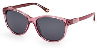 Skechers SE6296 Polarized 69D Womens Sunglasses Burgundy Size 55