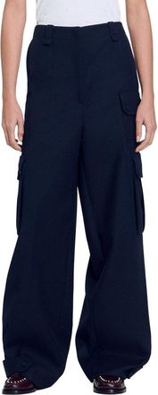 Sandro Basic Wide Leg Trouser