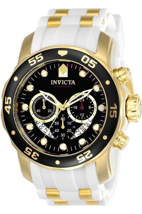 Invicta Pro Diver - SCUBA 20289 Heren Horloge - Quartz Uurwerk - Roestvrij Staal met zwarte Wijzerplaat - 48mm
