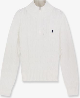 Ralph Lauren Maglia in cotone con logo ricamato - POLO RALPH LAUREN - gender_Woman