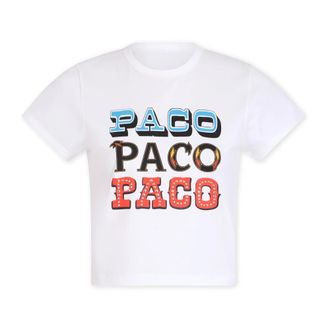 Paco Rabanne T-shirt Paco Stampata - - Tops - Donna - Bianco - XL