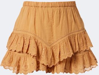 Isabel Marant Jocadia broderie anglaise cotton shorts