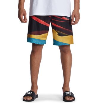 DC Boardshorts DC SHOES Radial Vibe 19, Herren, Gr. 30S, schwarz, 90% Polyester, 10, 0% Elasthan, Hosen Boardshorts
