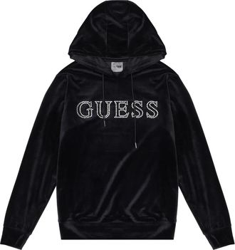 Guess Hoodies & sweatvesten, Dames, Zwart, XS, Polyester, Couture Hoodie Sweatshirt