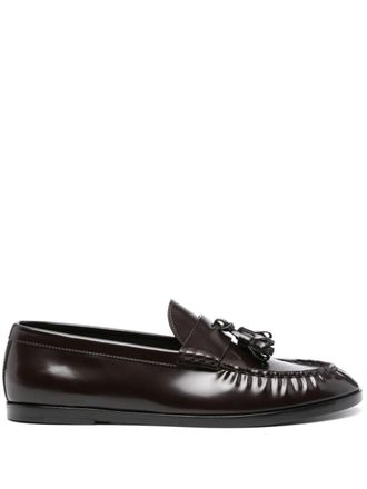 The Row Mens leather loafers - women - Calf Leather/Calf Leather/Calf Leather - 38 - Brown