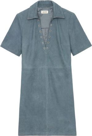 Zadig&Voltaire Abito corto in pelle - Blu