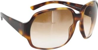 Gucci Pre-owned Plastic Zonnebrillen - Dames - Vintage Accessoires - Bruin - ONE Size - Vintage