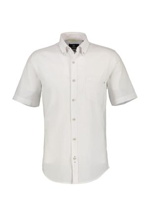 Lerros Kurzarmhemd LERROS Kurzarmhemd, Baumwoll-Leinen-Mix, Herren, Gr. S, Normalgr&ouml;ssen, weiss (wei&szlig;), 80% Baumwolle, 20% Leinen, Hemden Kurzarmhemd