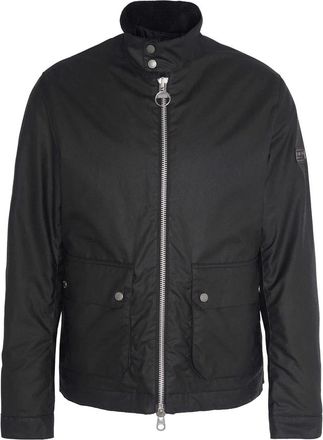 Barbour Zwarte gewaxte jas met metalen elementen - Heren - Zomerjassen - Zwart - XL - Jassen