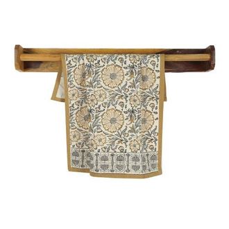 Sustainable Threads Bloom River - Hand Block Printed Kitchen Towels - Set of 2 in Sand at Nordstrom