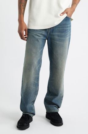 Carhartt Work in Progress Aaron Tapered Regular Fit Jeans in Blue (Worn Used Wash) at Nordstrom, Size 32