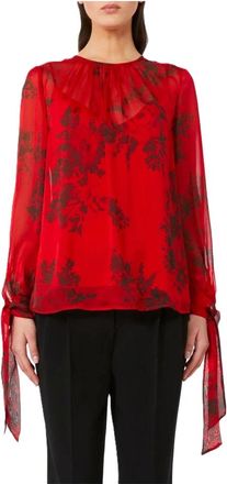 Max Mara Mujer, Blusas y Camisas, Rojo, Talla: S