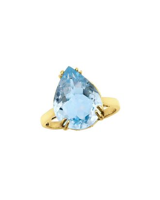 Savvy Cie Jewels Silver 8.50 Ct. Tw. Blue Topaz Statement Ring