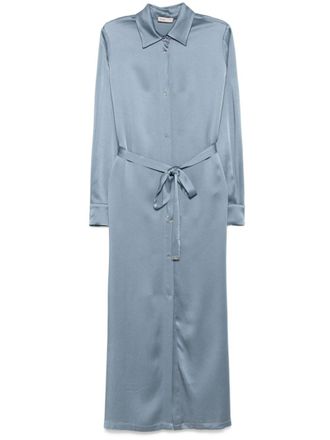 Herno satin maxi dress - Blue