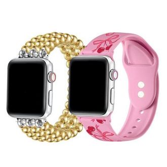 Posh Tech Nova and Cherry Silicone Bands For Apple Watch and Smartwatch in Multicolor at Nordstrom