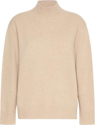 Max Mara Wkdelegia - Dames - Coltruien - Beige - XS - Truien & Vesten
