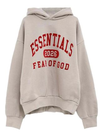 Fear of God Hoodie met logoprint - Grijs