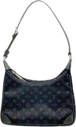 Louis Vuitton Pre-owned Shoulder Bags, female, Black, Size: ONE SIZE Pre-owned Vintage Satin Handbag