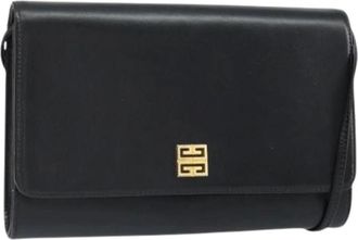 Givenchy Pre-owned Cross Body Bags, female, Black, Size: ONE SIZE Pre-owned Leather Shoulder Bag