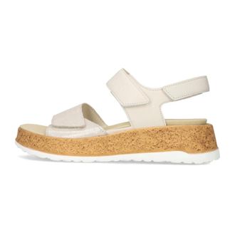 Waldl&auml;ufer Schoenen, Dames, Beige, 40 EU, Leer, H-Libby Sandal