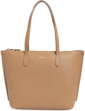 Furla Classic Medium Leather Tote in Deserto at Nordstrom Rack