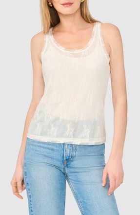 Parker Mesh Lined Lace Tank in Jet Stream at Nordstrom Rack, Size X-Small