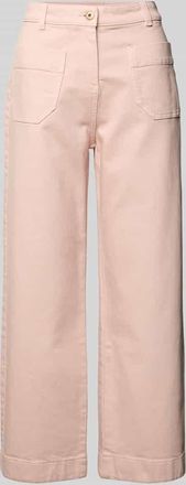 Jake*s Casual Hose mit verk&uuml;rzter Passform mit aufgesetzten Taschen in Hellrosa, Gr&ouml;&szlig;e 34