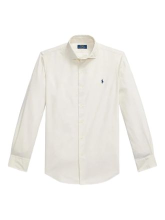 Polo Ralph Lauren Custom Fit corduroy long-sleeve shirt - men - Cotton - S - Neutrals