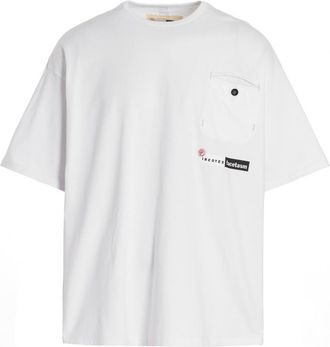 Incotex White Logo Printed T-shirt