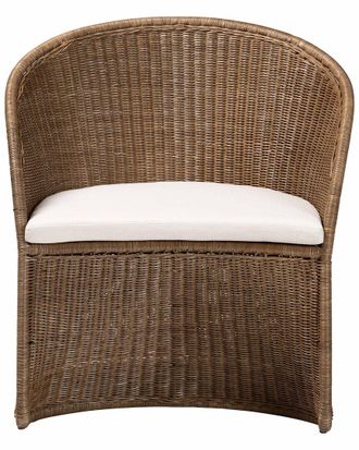 Baxton Studio Kintamani Bohemian Rattan Accent Chair