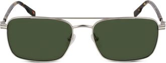 Lacoste Zonnebril met vierkant montuur - Zilver