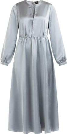 Dreimaster Dreimaster midi-jurk Dames Grijs-blauw