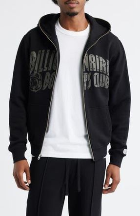 Billionaire Boys Club Curve Graphic Zip Hoodie in Black at Nordstrom Rack, Size Xx-Large