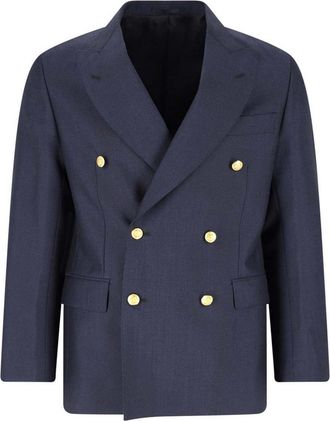 Kaptain Sunshine Double-breasted blazer in wool blend
