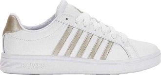 K-Swiss K-Swiss Dames/Dames Court Tiebreak Leren Trainers (Wit)