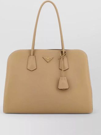 Prada leather shopping bag structured shape