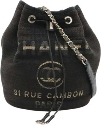 Chanel Pre-owned Vintage Canvas Shoulder Bag - Pre-owned - Mujer - Negro - ONE SIZE